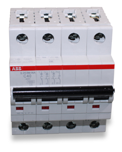 Circuit breaker S203M 3+N pole C40A 10KA